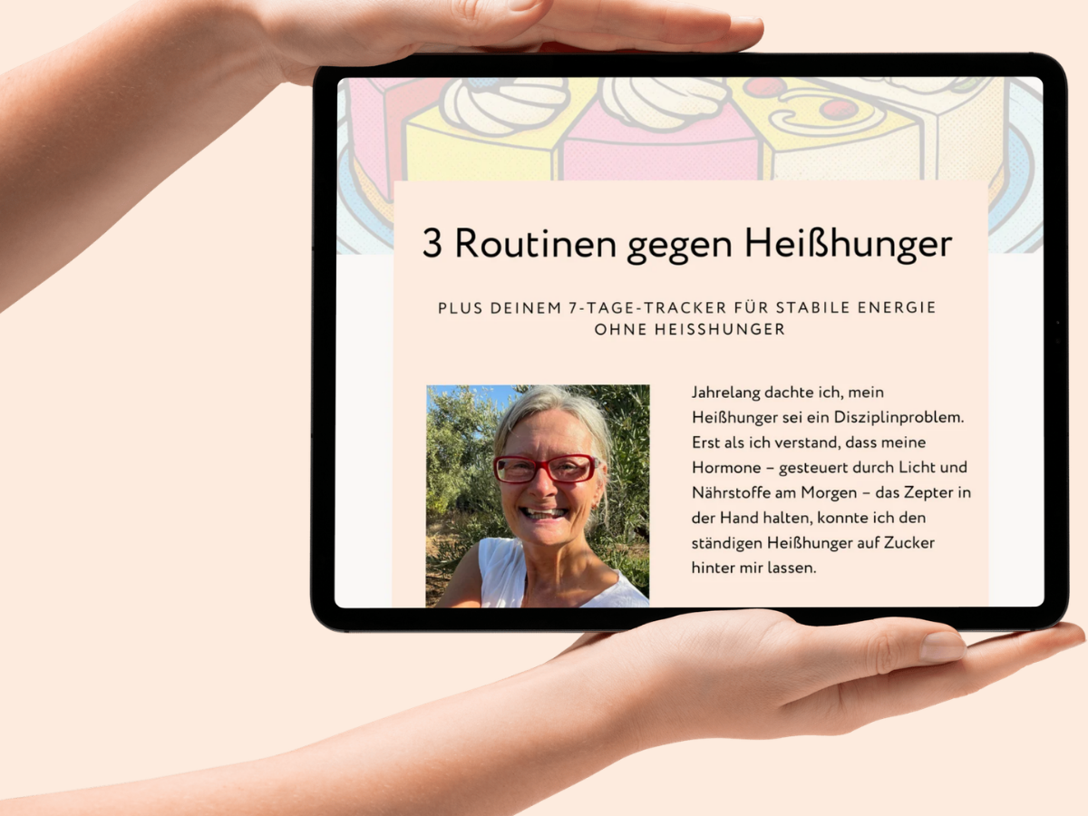 Mockup E-Book 3 Routinen gegen Heißhunger